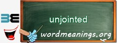 WordMeaning blackboard for unjointed